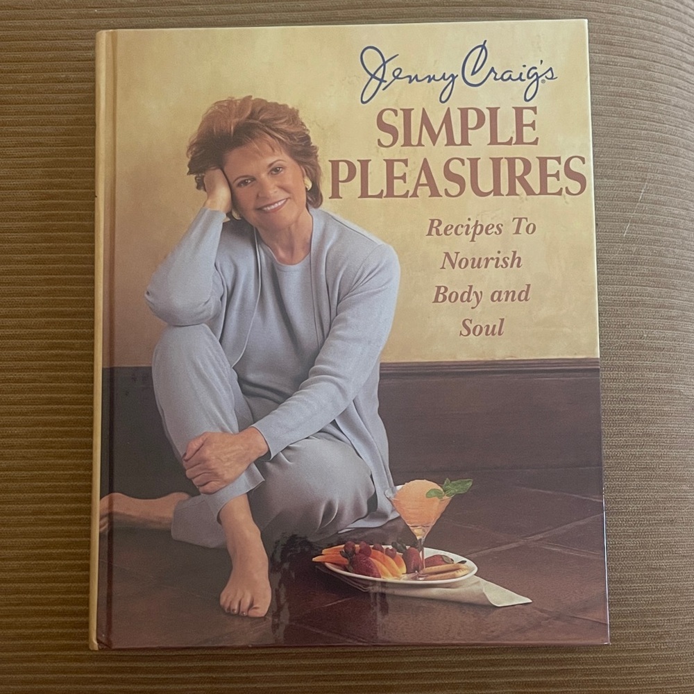 Jenny Craig’s Simple Pleasures hard cover cook book
